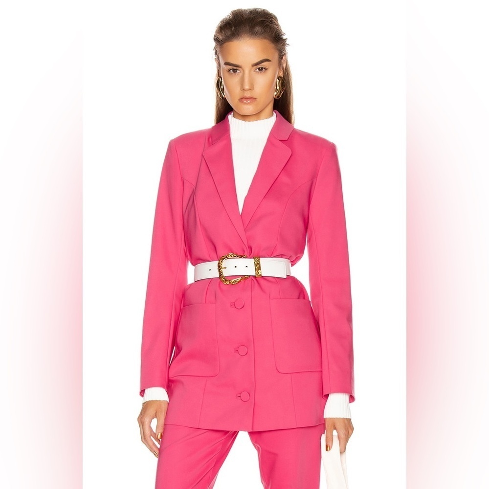 GRLFRND Jeane Hot Pink Blazer Suit Jacket Size S